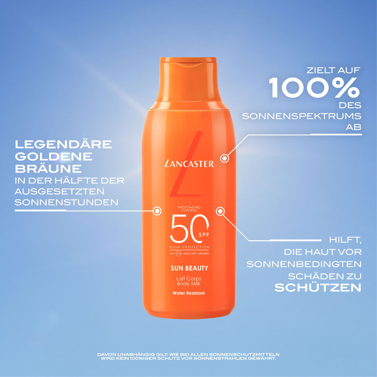 Lancaster Sun Beauty Body Milk SPF50