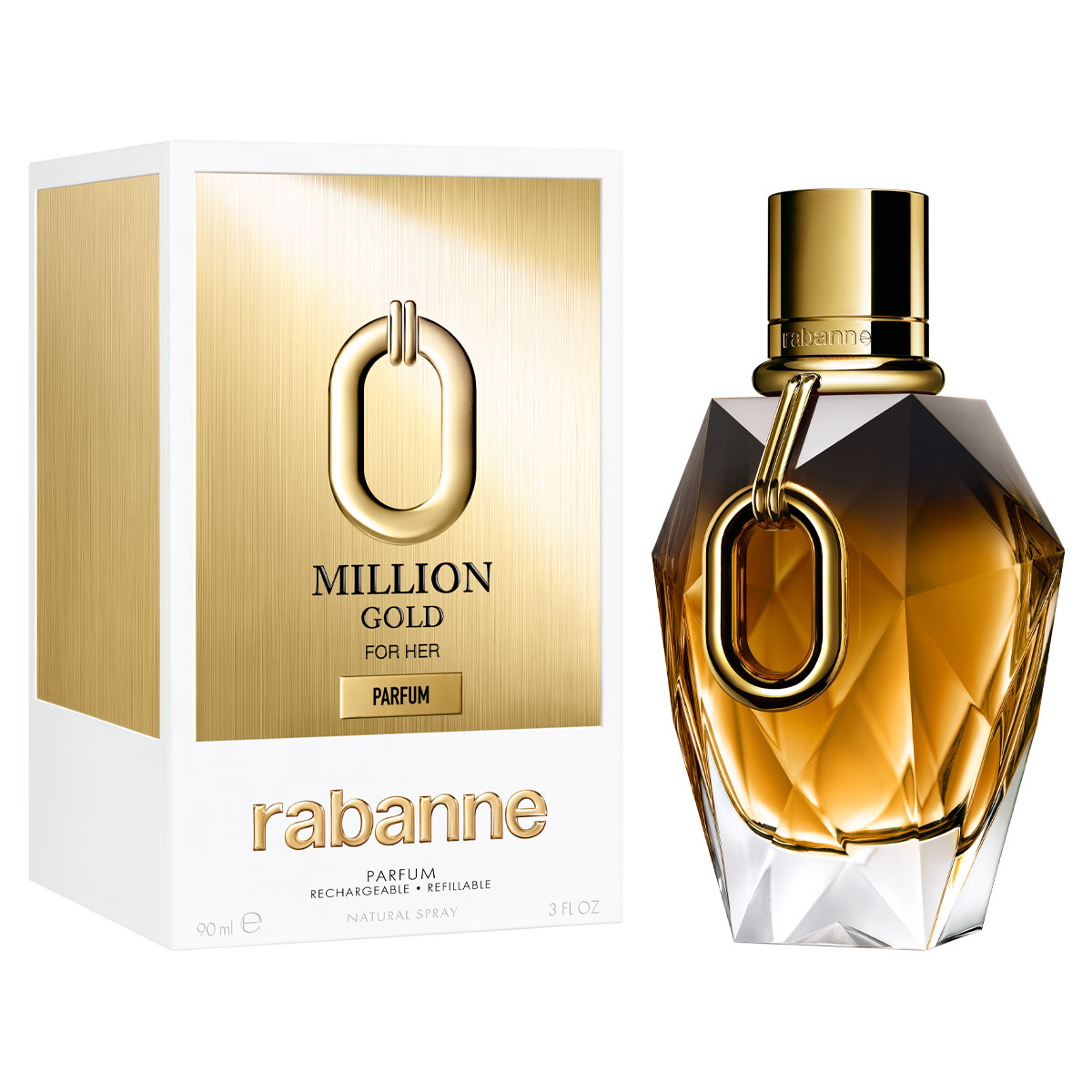 Rabanne Million Gold For Her Parfum refillable 90 Ml 143931 rabanne-million-gold-for-her-parfum-refillable-90-ml-143931