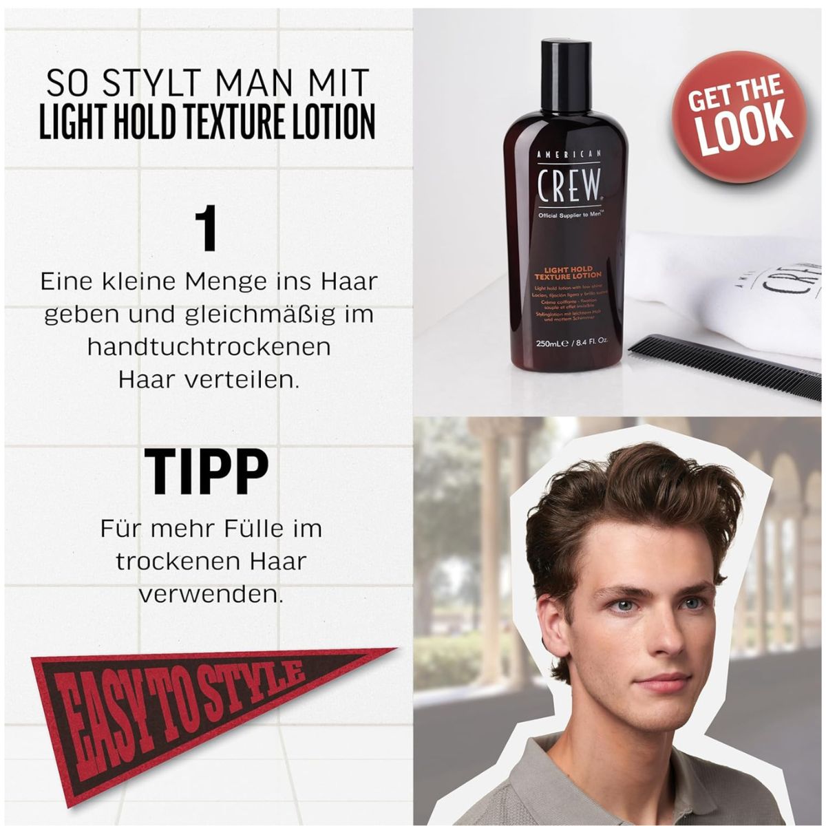 American Crew Styling Light Hold Texture Lotion