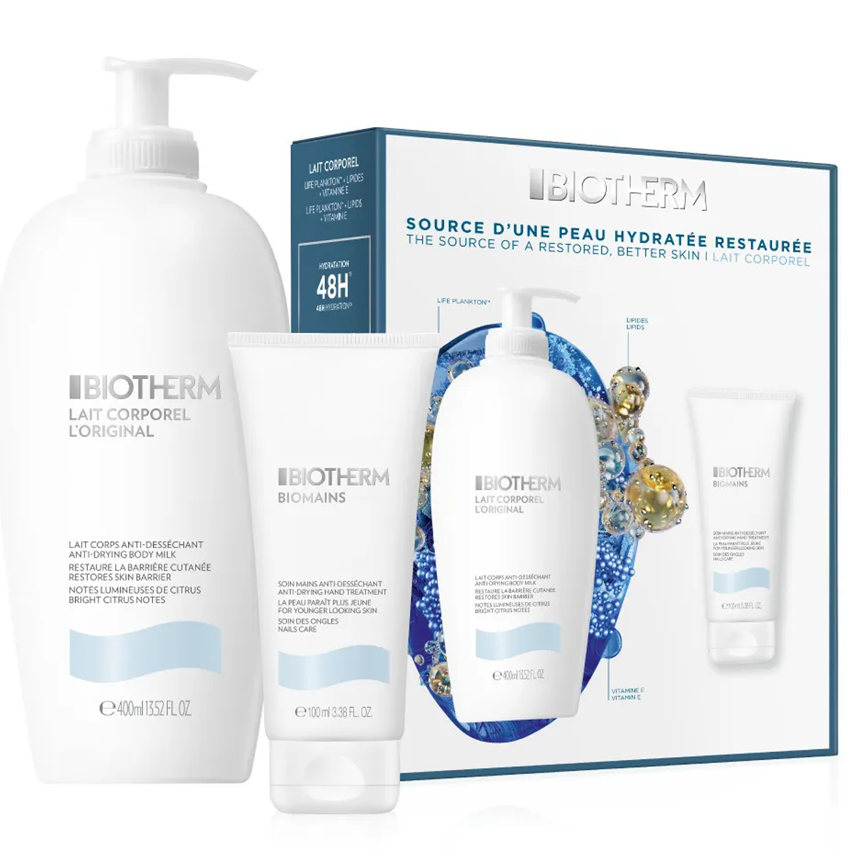 Biotherm Lait Corporel Body Milk 400ml SET