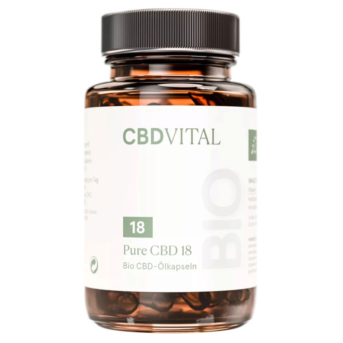 CBD Vital CBD Kapseln PURE CBD 18 (10%) Kapseln 60 Stk.