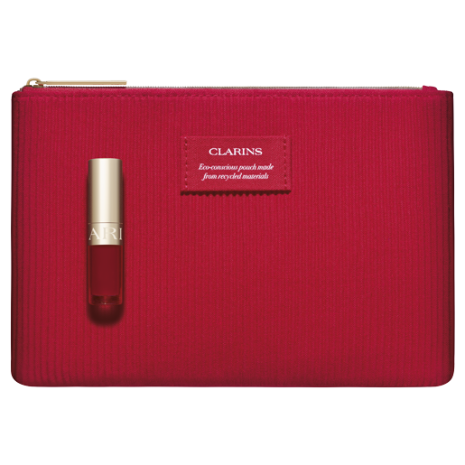 Clarins Geschenk: Beauty Pouch mit Mini Lip Comfort Oil