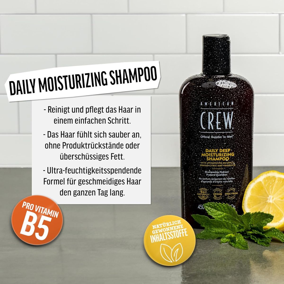American Crew Hair Care & Body Daily Deep Moisturizing Shampoo